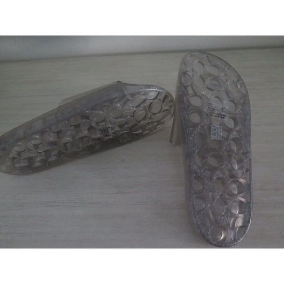 Coach C3068 Women's Sz 9B Ulyssa Sliver Slide Sandal - Picture 6 of 9